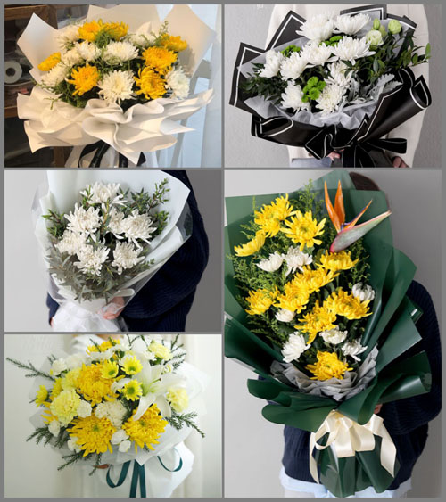 贵州毕节市黔西县中坪镇吉丰村白事花束代送
